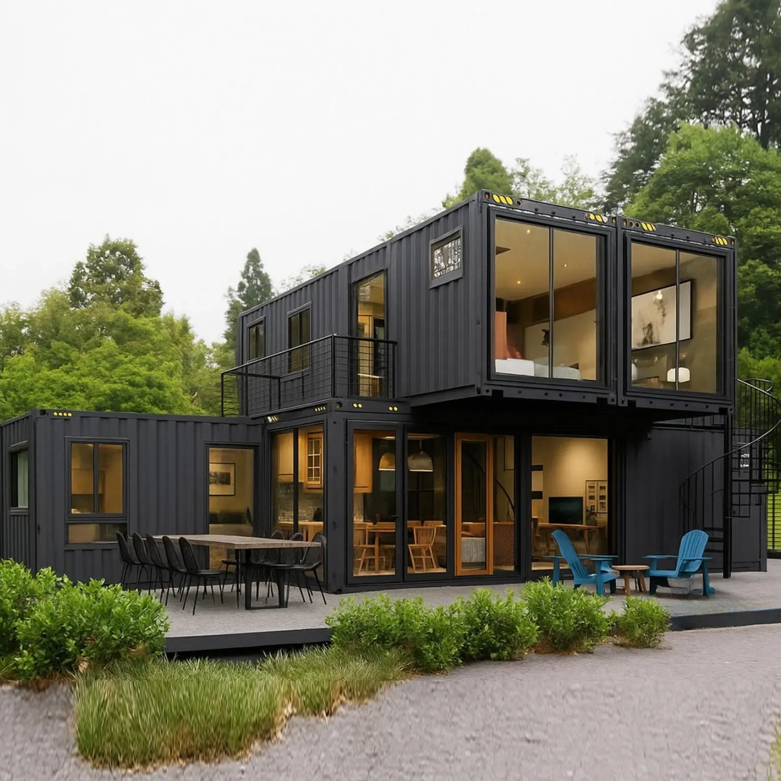 Luxury Two-Story Modular Container Home – 4 Bedroom, 2 Bathroom Modern ...